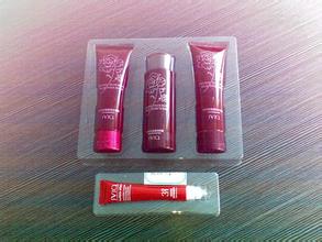 上海化妝品吸塑,化妝品吸塑內托,植絨化妝品包裝上海廣舟包裝制品